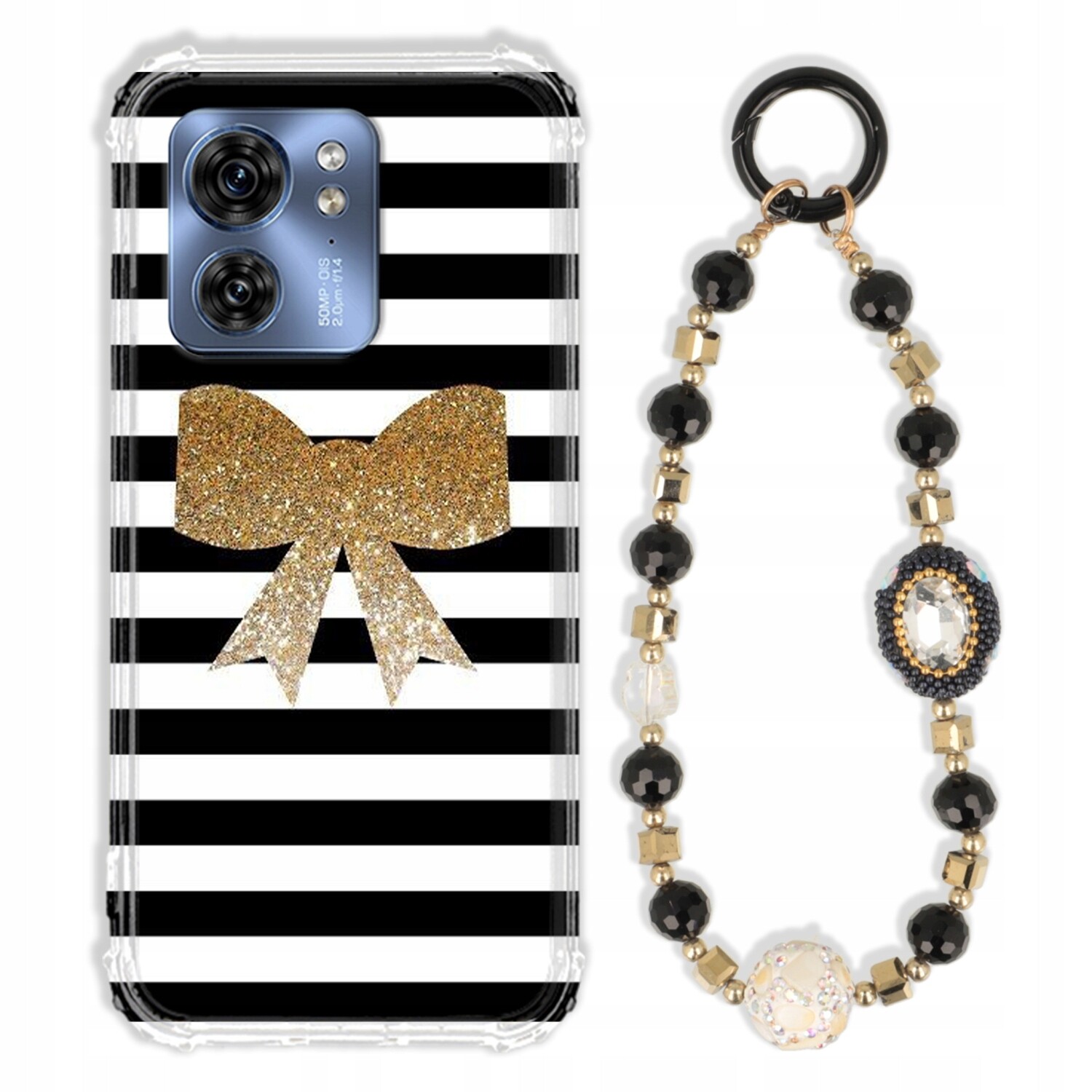 Pouzdro Pro Motorola Edge 40 Antishock Zirkony Černo Zlaté|odolné|silné