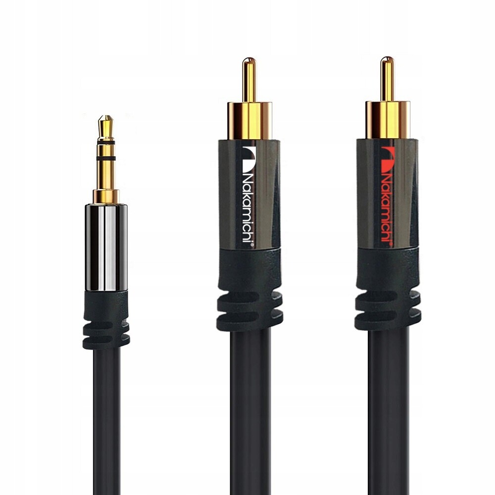 Kabel 2RCA-JACK 3,5 mm Aux Stereo Nakamichi Ofc 5 m
