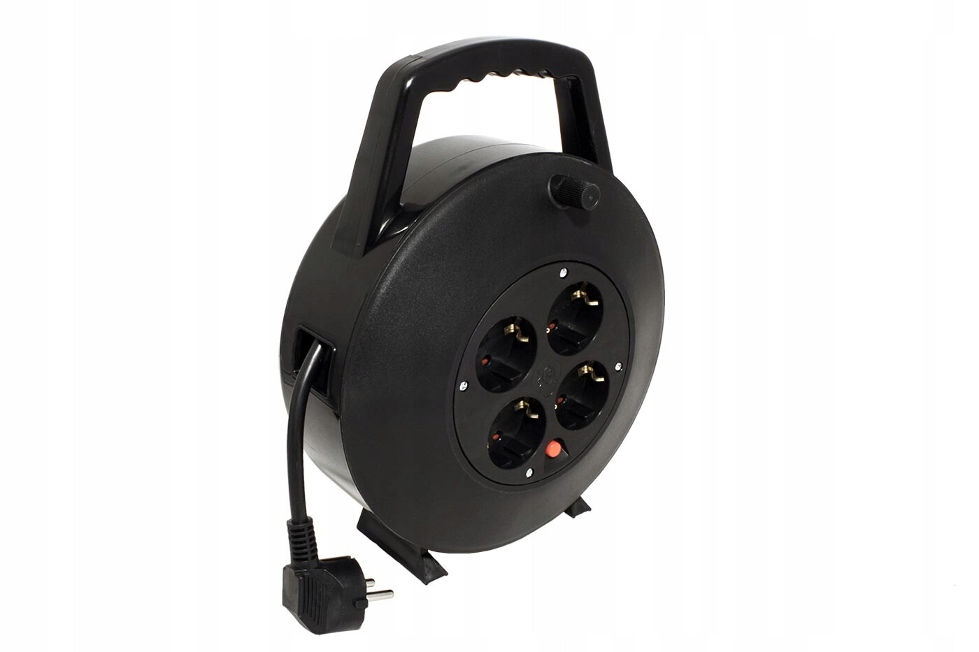 Bachmann Kabel síťový prodl.230V, Cee 7/7(M)-4x Cee 7/3(F), na bubnu, 10m