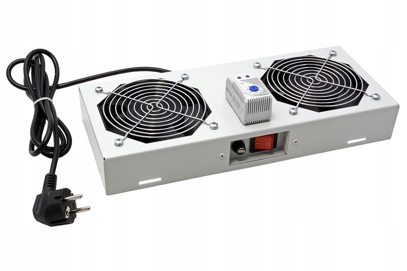 Roline Stropní vent.jednotka pro rozvaděče,2/2 ventilátory,termostat,šedá