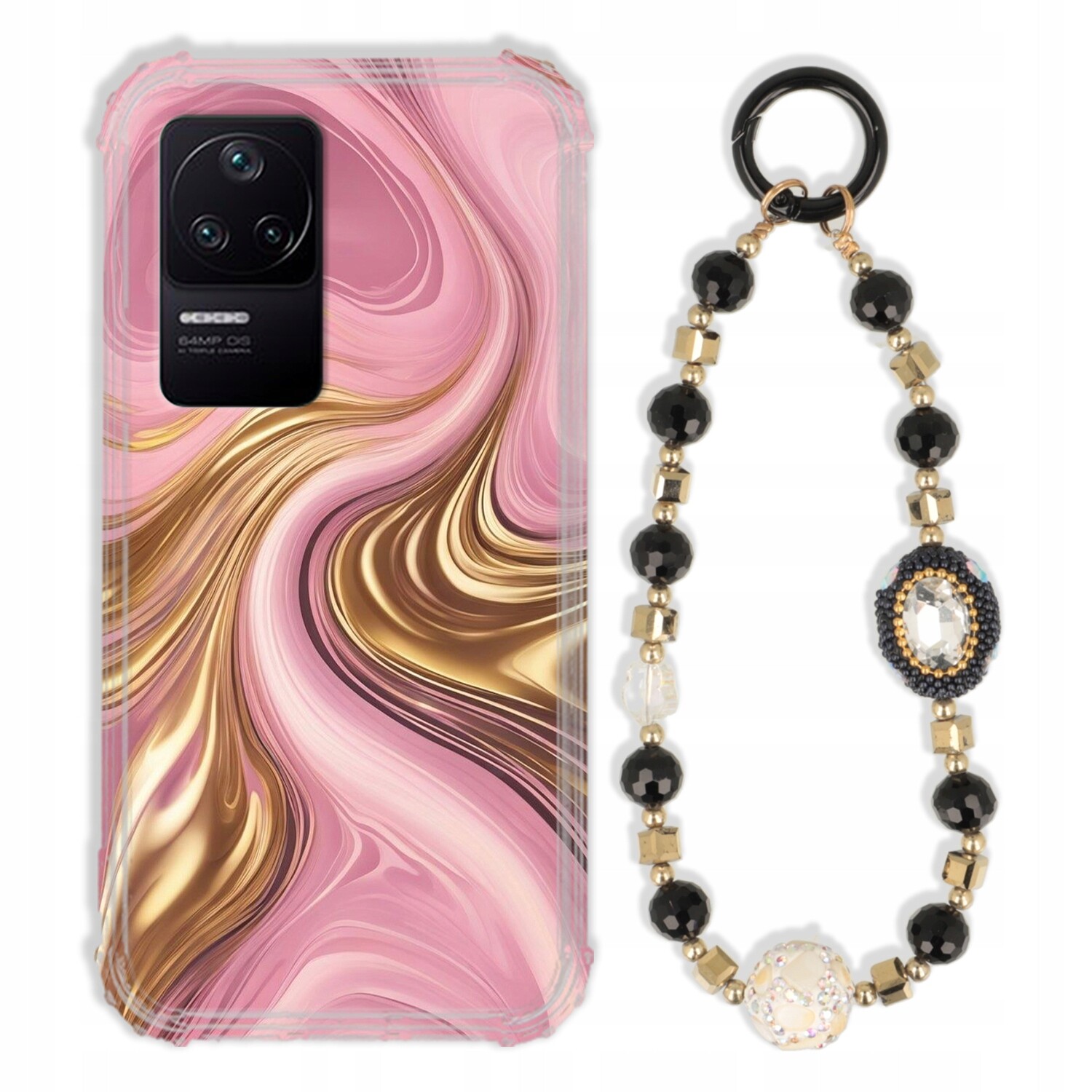 Pouzdro Pro Xiaomi Redmi K50 Antishock Zirkony Černo Zlaté|odolné|pevné