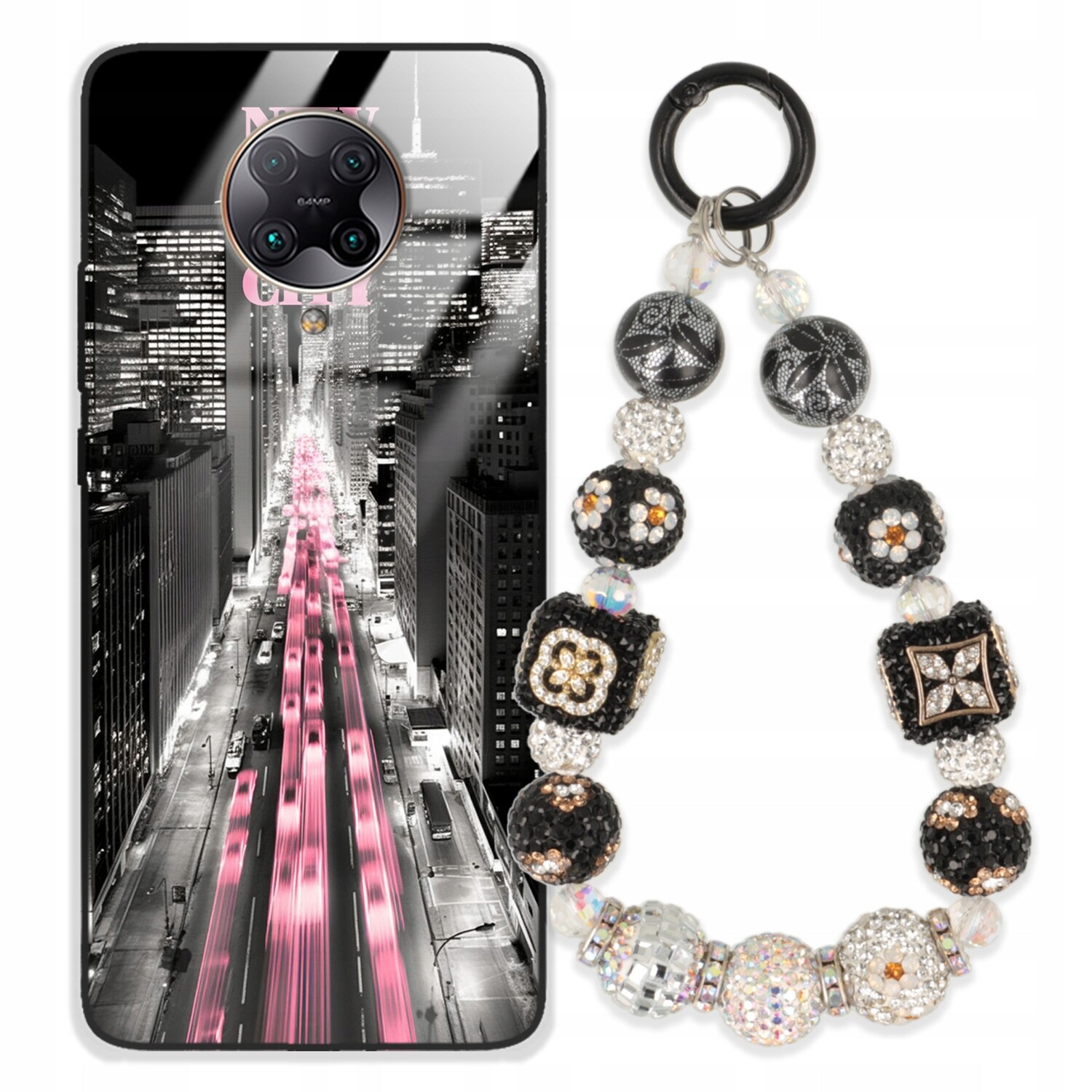 Pouzdro Pro Xiaomi Redmi K30 Pro Glass Přívěsek Na Klíče Stylové Kryt Premium Wz