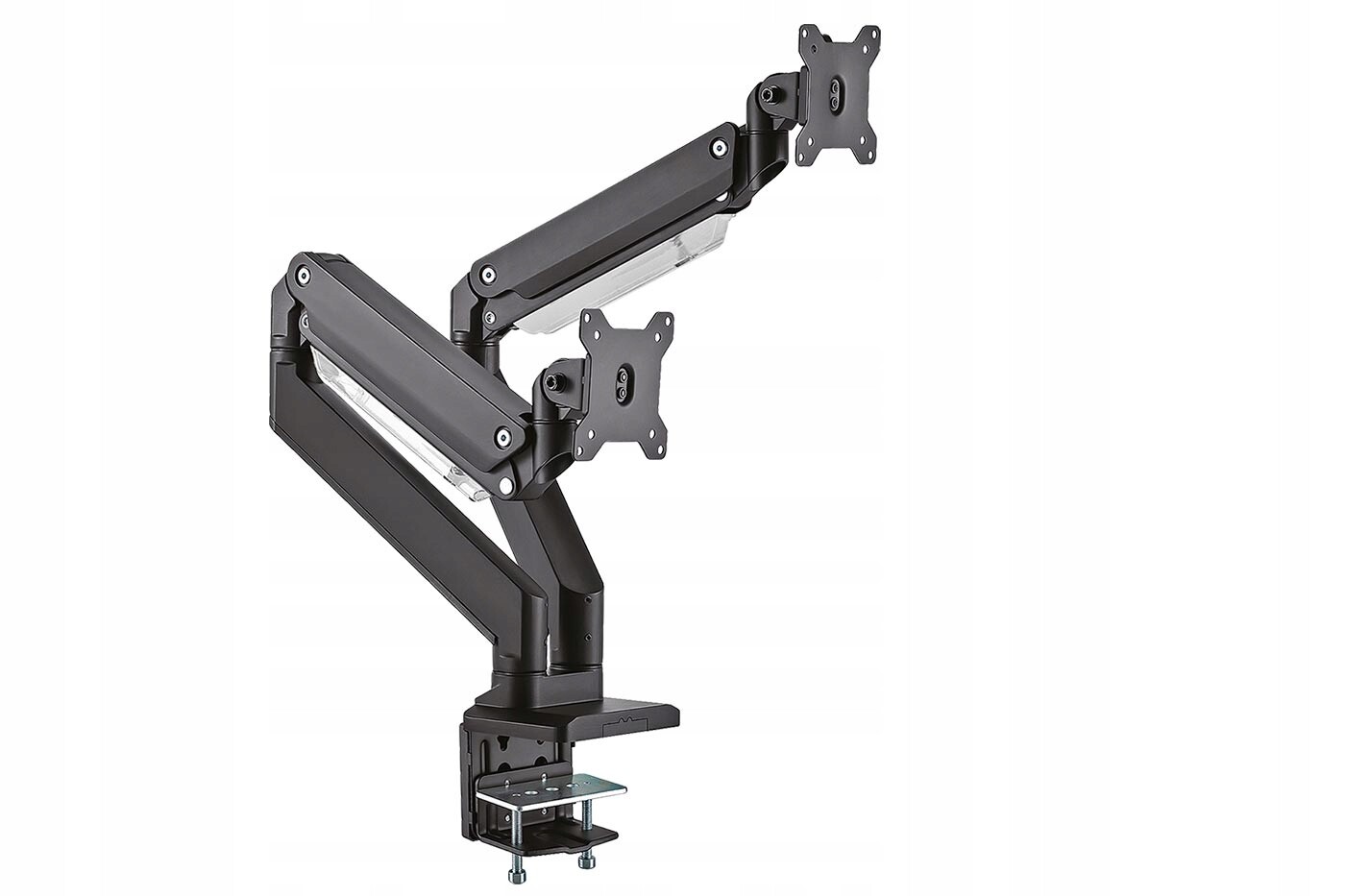 Roline Kloubový držák 2x LCD,pneumatický,montáž na stůl,5 kloubů,max. 15kg