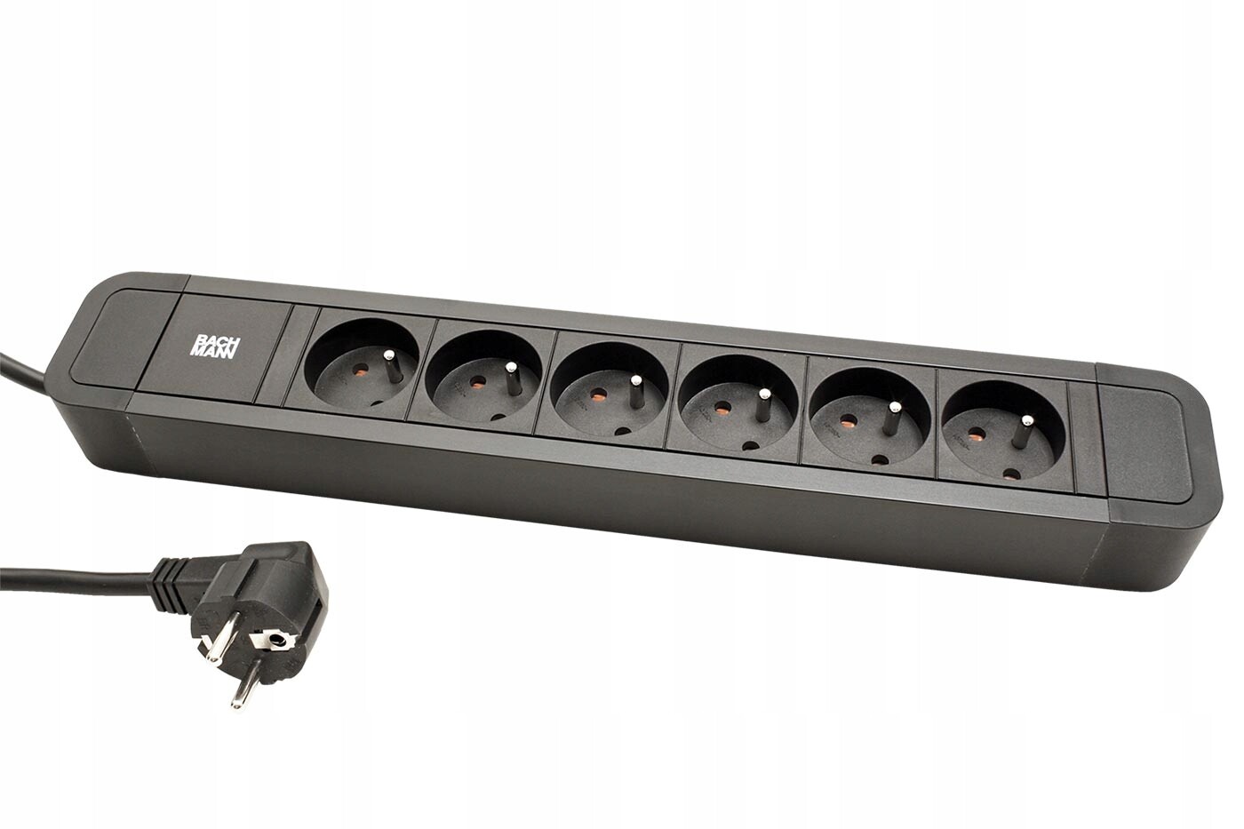 Bachmann Vícenásobná zásuvka Primo 2,230V/16A, 6x zásuvka Cz, 2m, černá