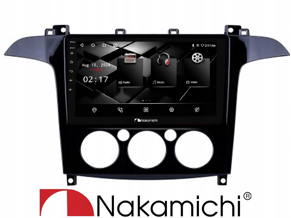 Nakamichi NAM5850 Ford S-max 2007-2008 4/64 Android CarPlay Bluetooth Gps