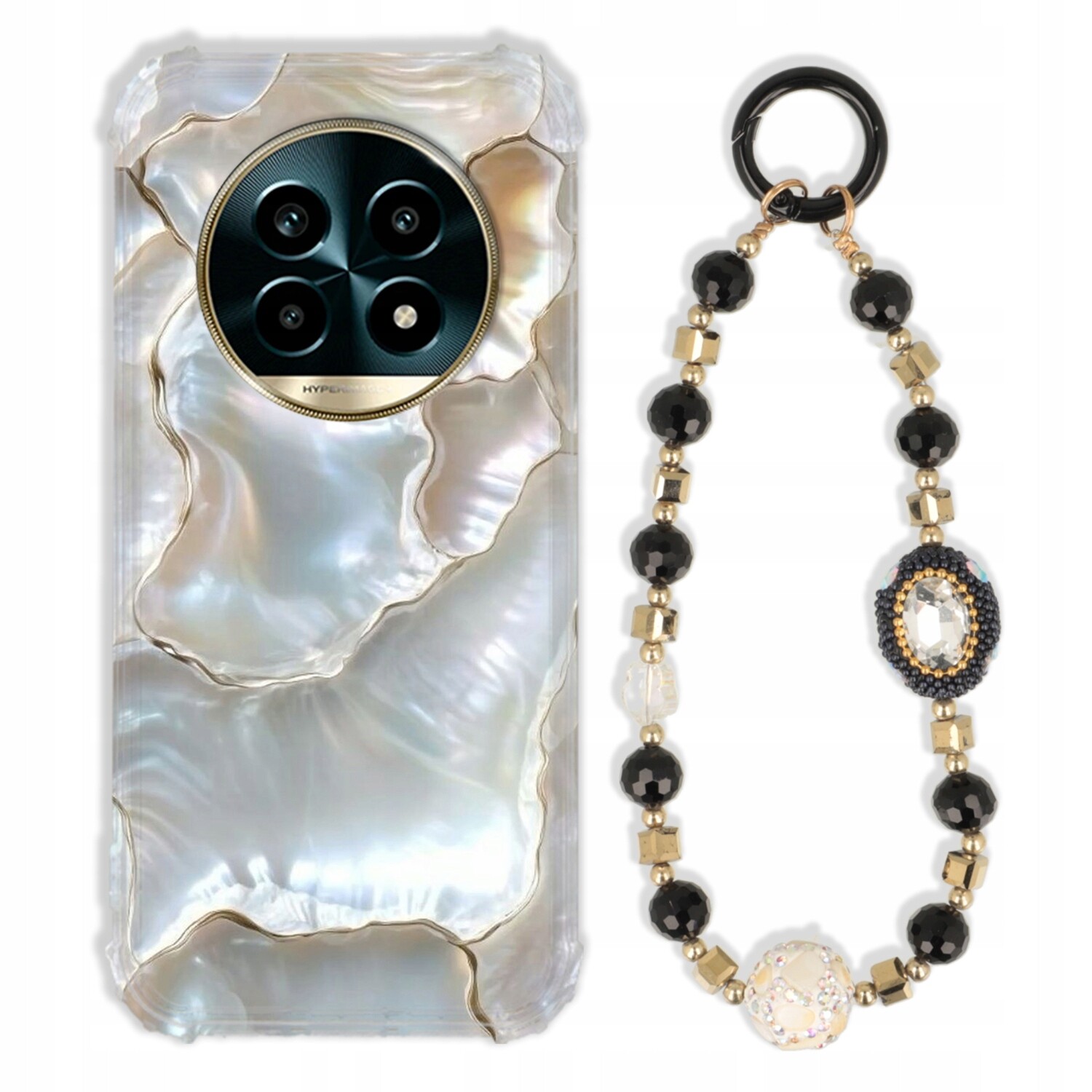 Pouzdro Pro Realme 13 Pro 5G Antishock Zirkony Černozlaté|odolné|silné