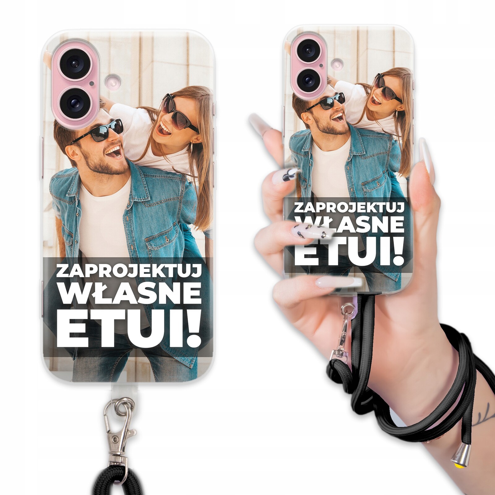 Pouzdro Pro Iphone 16 Se Šňůrkou Navrhněte Si Vlastní Design