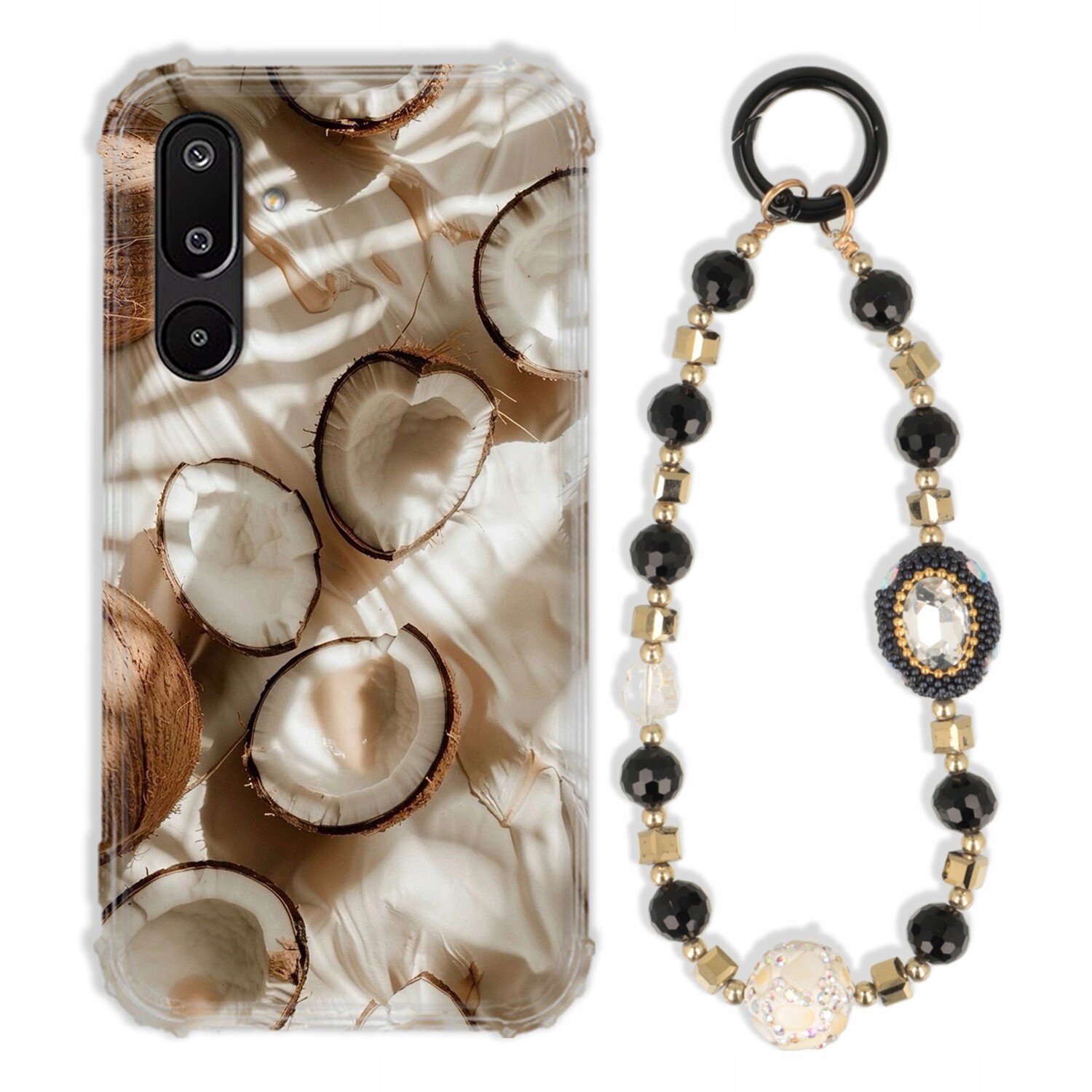 Pouzdro Pro Samsung F16 Case Antishock Zirkony Černozlaté|odolné|pevné