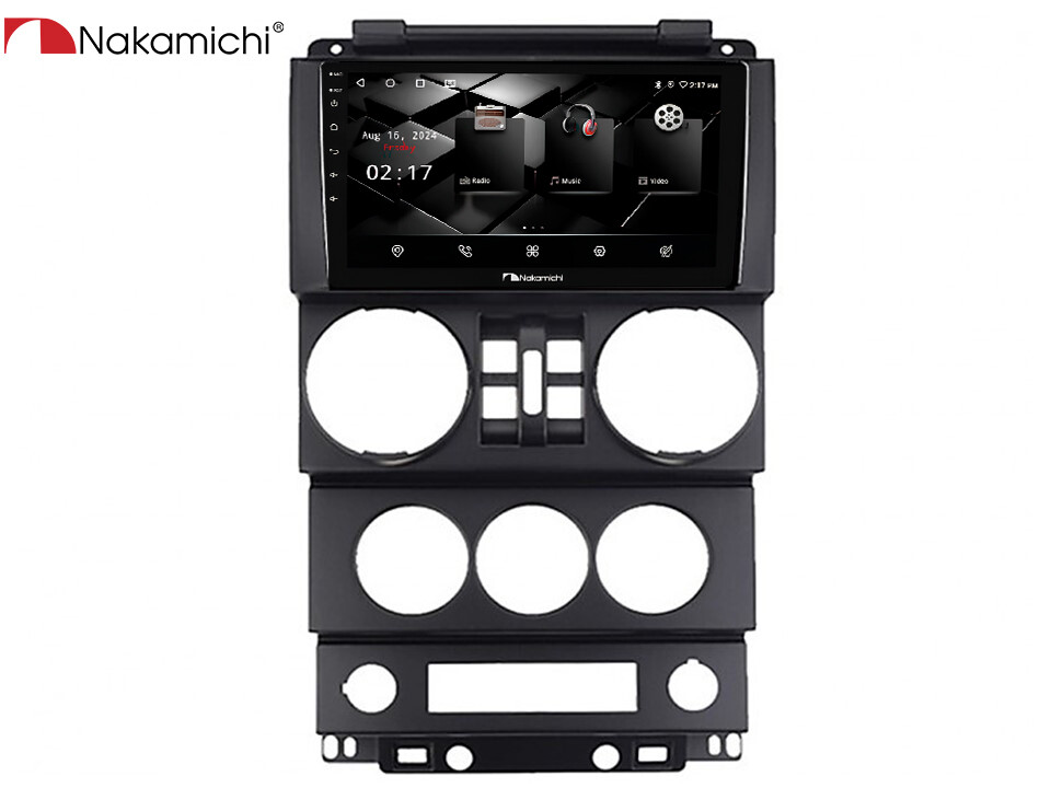 Nakamichi NAM5850 Wrangler Rubicon 2008-10 4/64 Android CarPlay Bluetooth