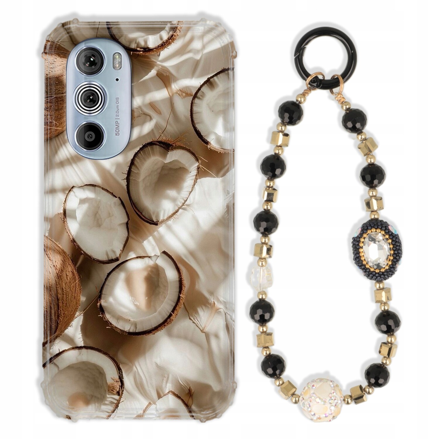 Pouzdro Pro Motorola Edge 30 Pro Antishock Zirkony Černo Zlaté|pevné|pevné