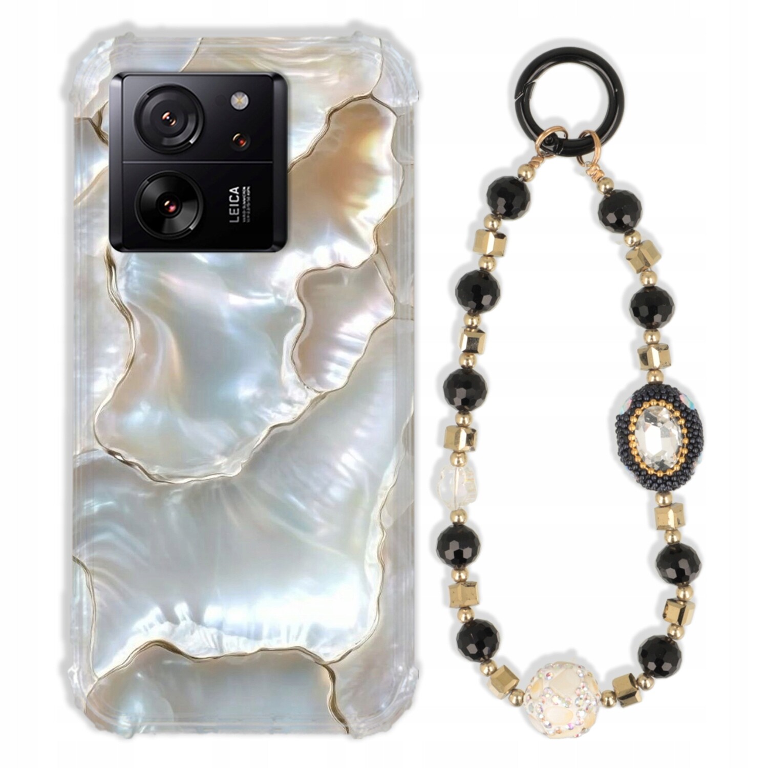 Pouzdro Pro Xiaomi 13T Case Antishock Zirkony Černo Zlaté Odolné|pevné