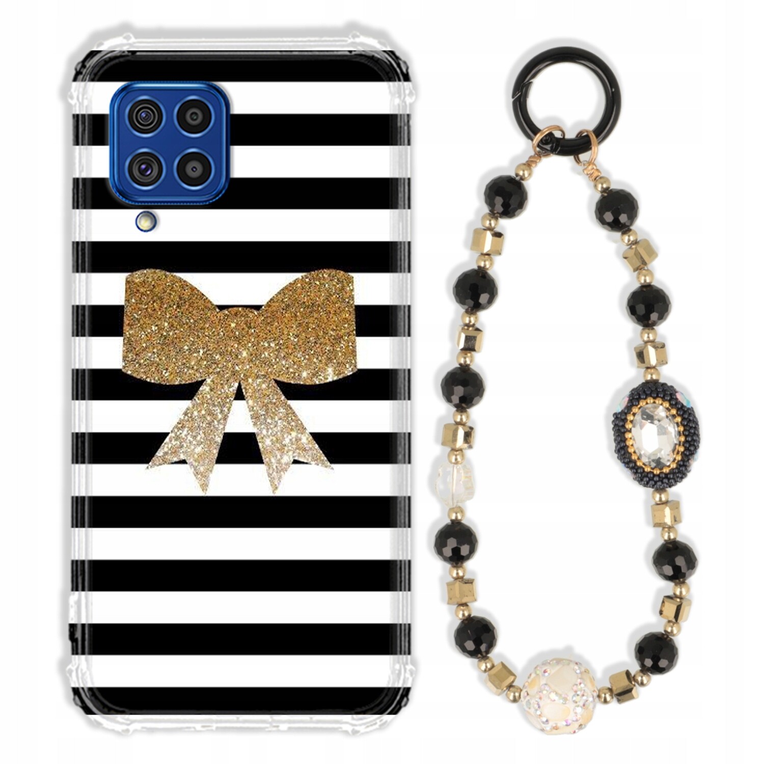 Pouzdro Pro Samsung F62 Case Antishock Zirkony Černo Zlaté|odolné|pevné