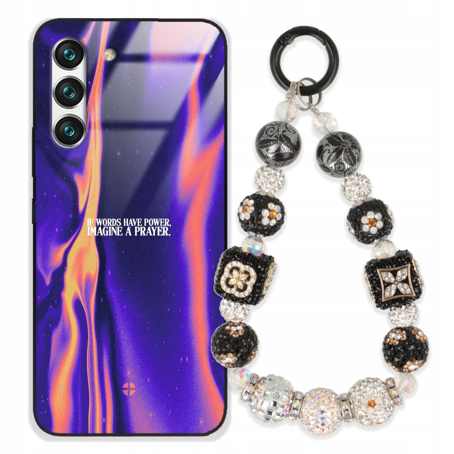 Pouzdro Pro Samsung S22 Case Glass| Přívěsek Na Klíče Elegantní Kryt Premium Vzory