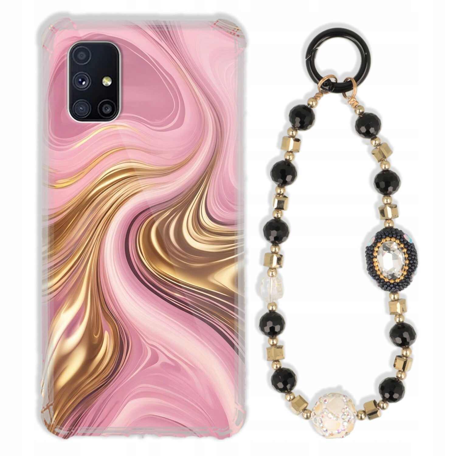 Pouzdro Pro Samsung M51 Pouzdro Antishock Zirkony Černo Zlaté|odolné|pevné