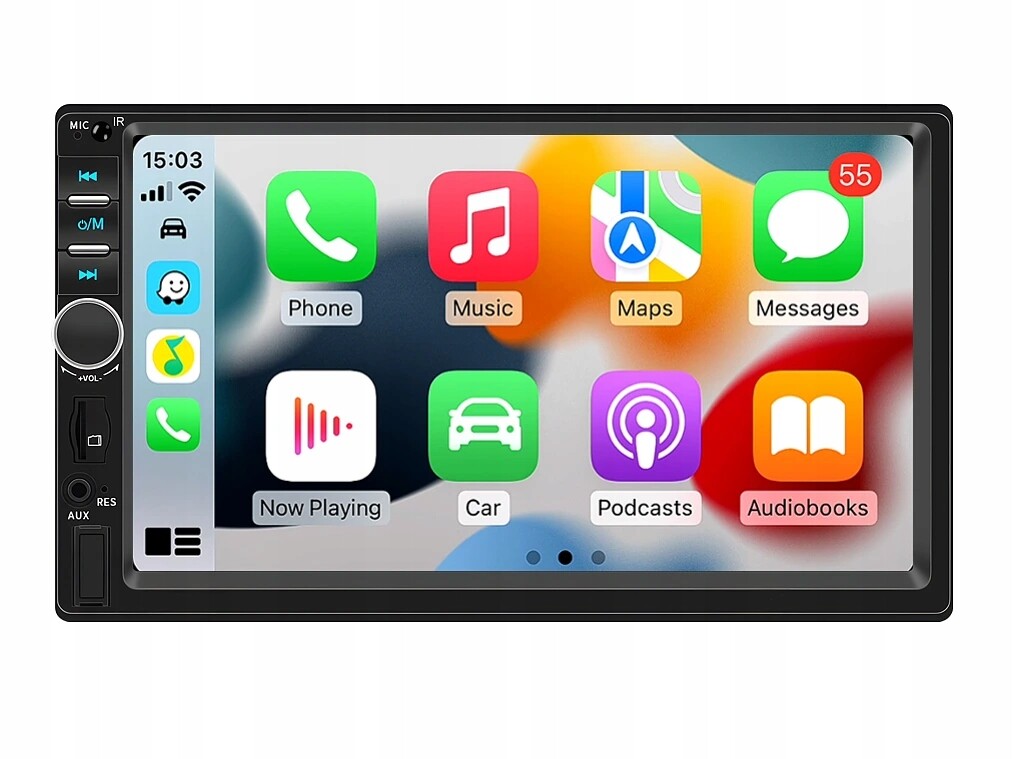 Podofo 2DIN autorádio 7518B s CarPlay a AndroidAuto