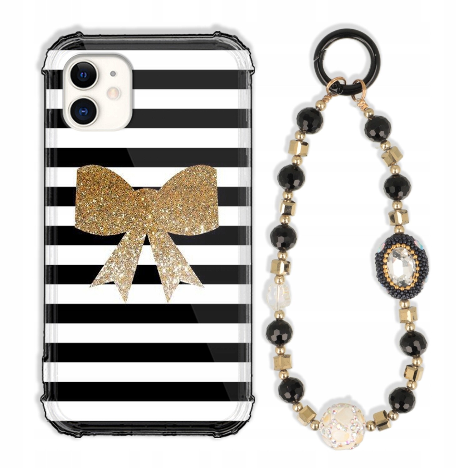 Pouzdro Pro Iphone 11 Pouzdro Antishock Zirkony Černozlaté Odolné| Silné