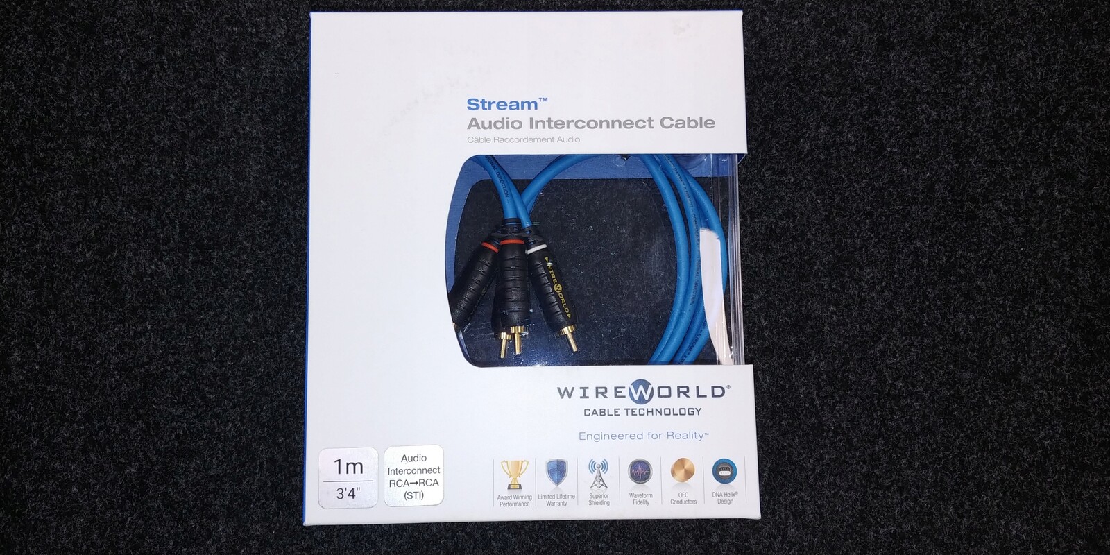 Wireworld Stream 8 interkonekt 1 m 2xRCA 2xRCA