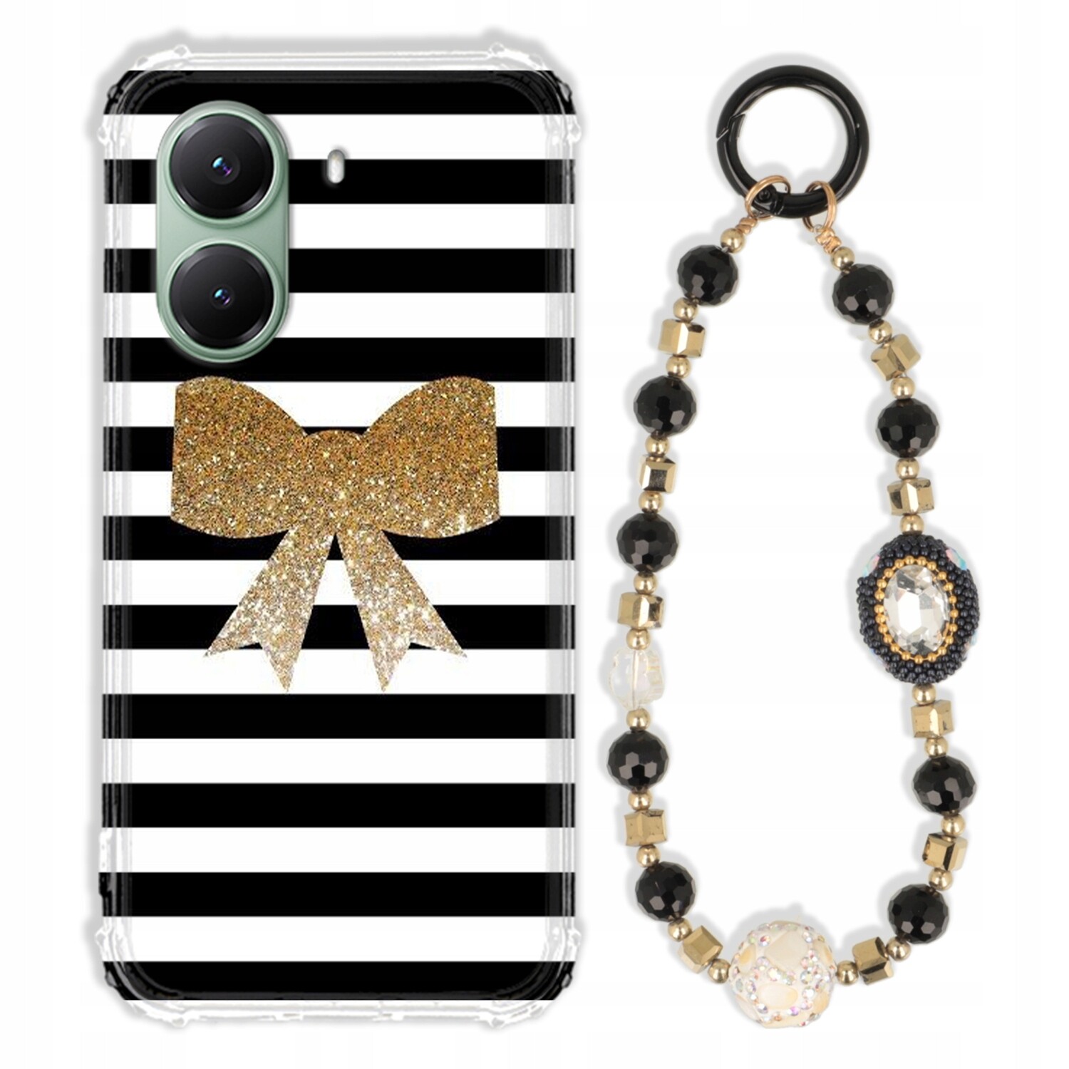 Pouzdro Pro Xiaomi Poco X7 Pro 5G Antishock Zirkony Černo Zlaté|pevné|silné