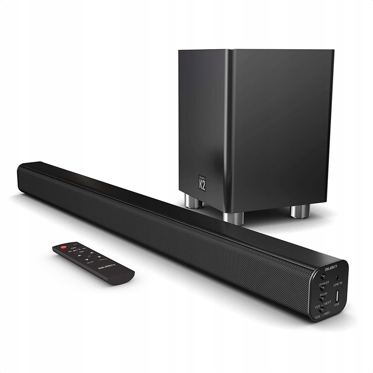 Soundbar Majority K2 2.1 150W Bluetooth