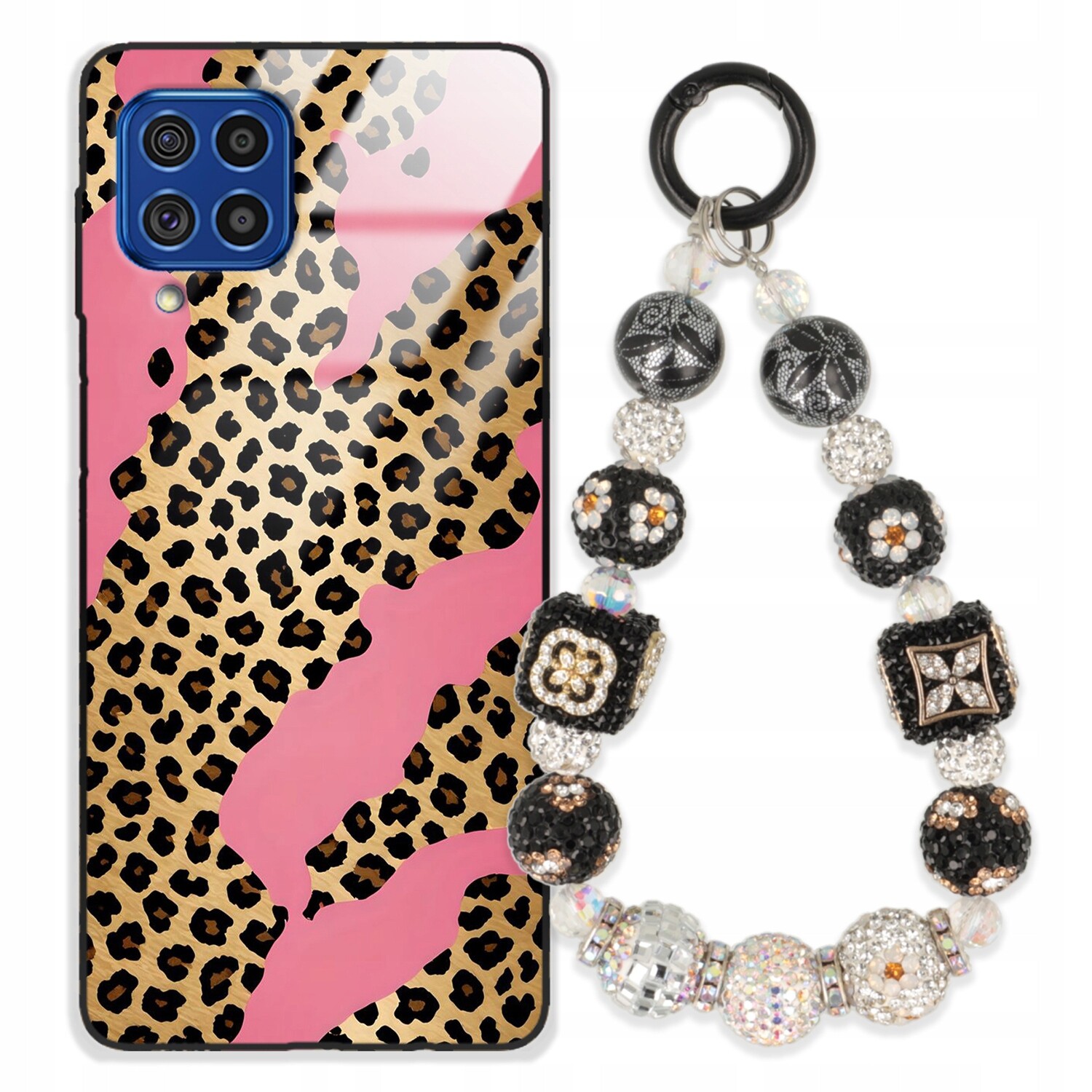 Pouzdro Pro Samsung M62 Case Glass| Přívěsek Na Klíče Elegantní Kryt Premium Vzory