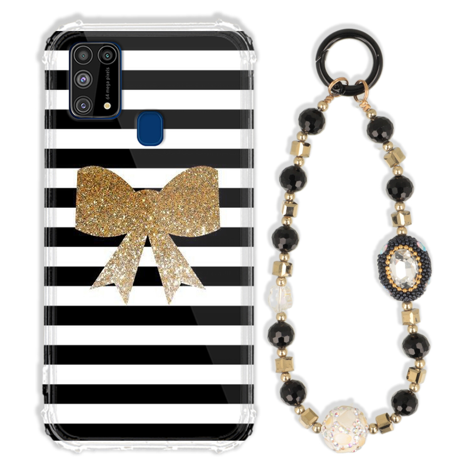 Pouzdro Pro Samsung M31 Pouzdro Antishock Zirkony Černo Zlaté|odolné|silné