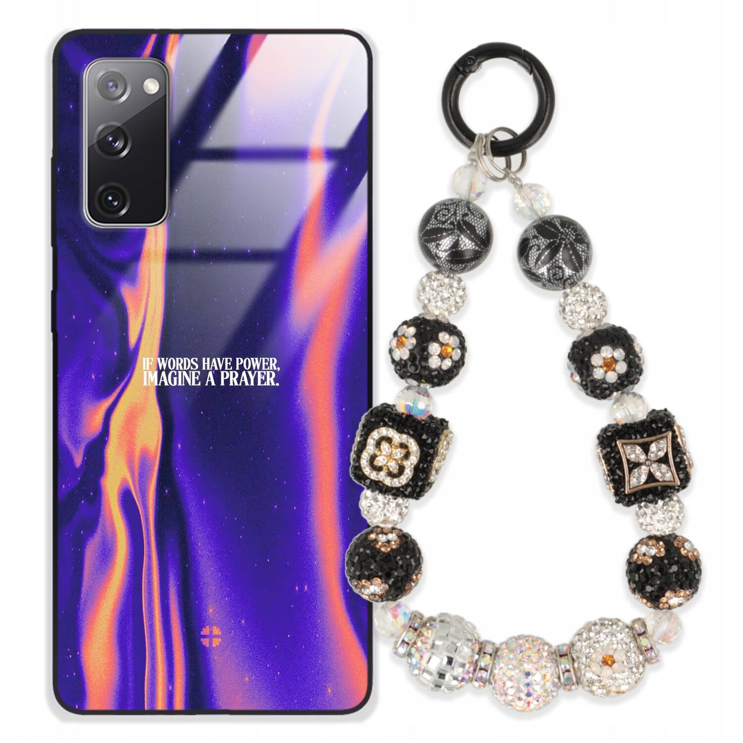 Pouzdro Pro Samsung S20 Lite Glass Přívěsek Na Klíče Elegantní |kryt Premium Vzory