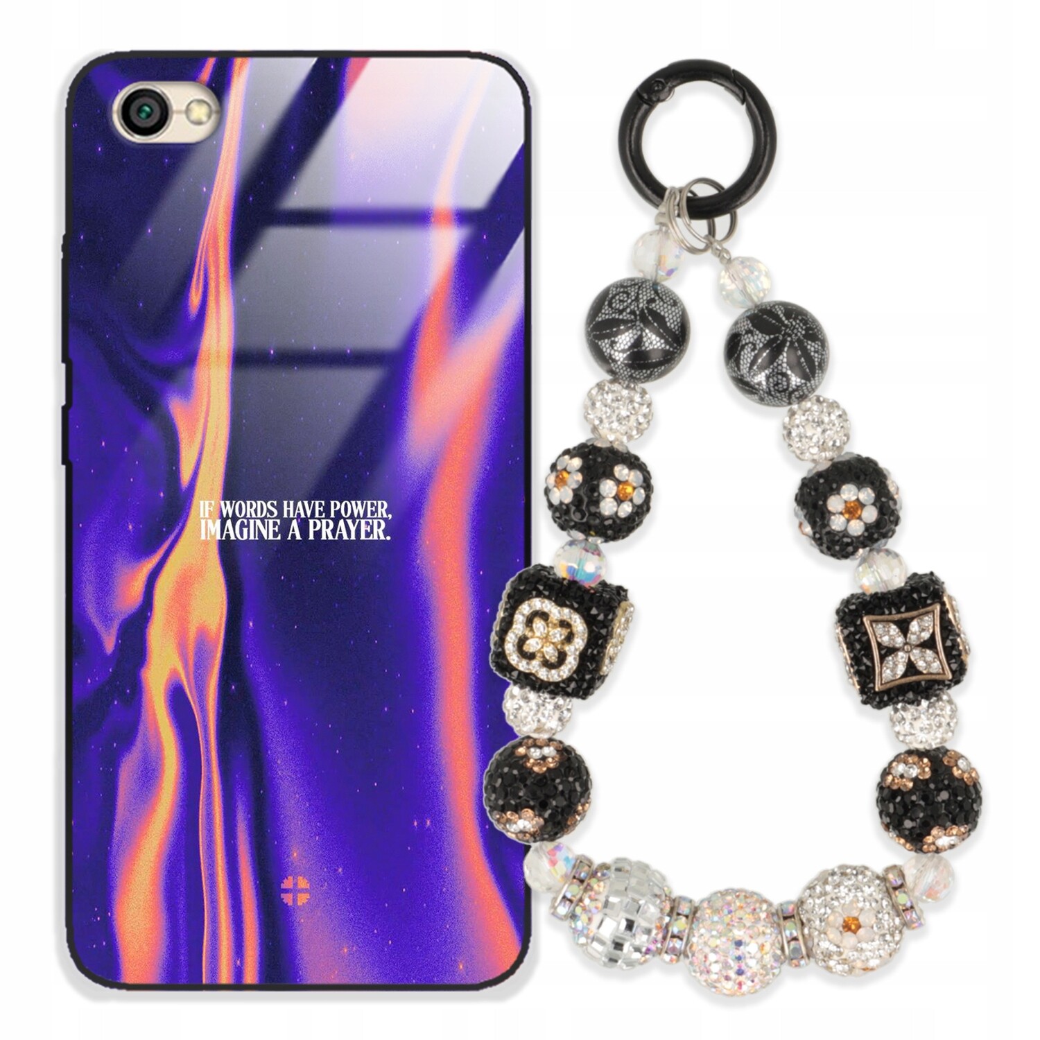 Pouzdro Pro Xiaomi Redmi Note 5A Glass Přívěsek Na Klíče Stylové Kryt Premium Wz