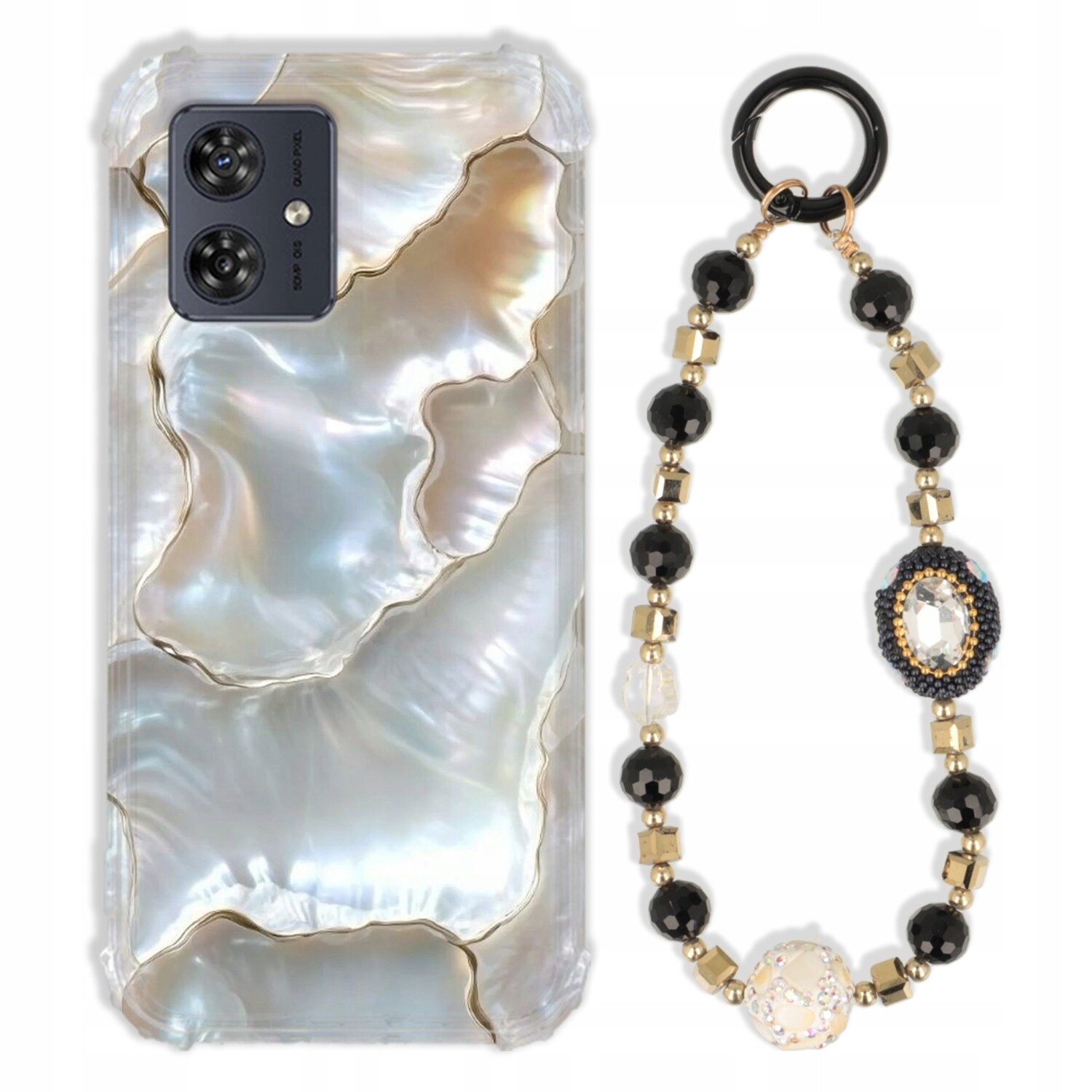 Pouzdro Pro Motorola G54 5G Antishock Zirkony Černo Zlaté Odolné| Silné