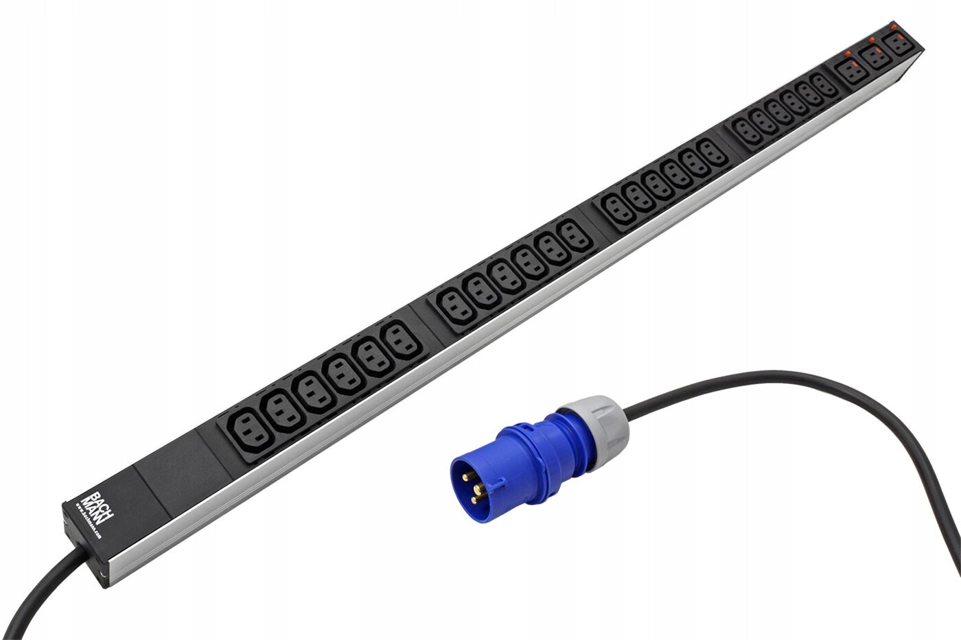 Bachmann Napáj. panel 24x C13,3x C19,3m,vidlice Iec 60309 16A,alu(800.1657)