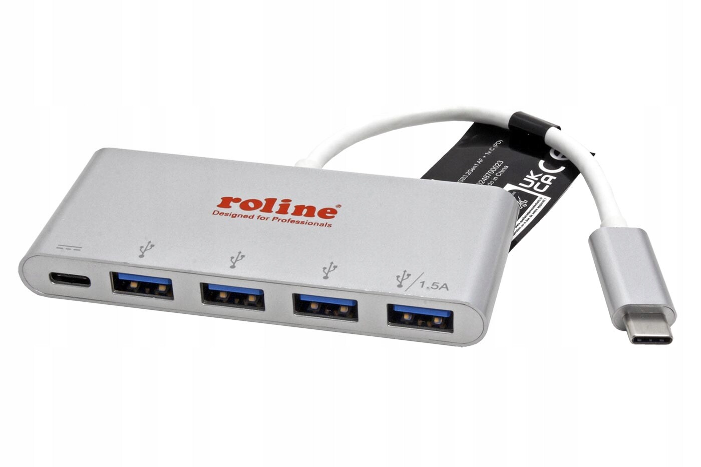 Roline Usb 5Gbps Hub, Usb C(M) 4x USB3.0 A(f), Pd