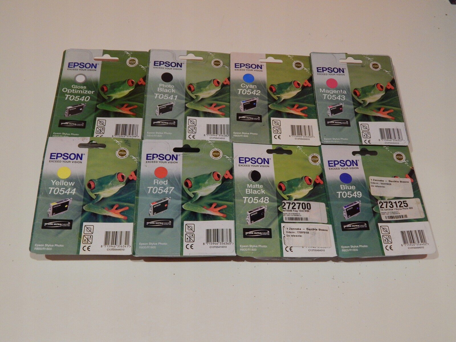 8 x Inkoust Epson Px G920 T0540-549.KOMPLET