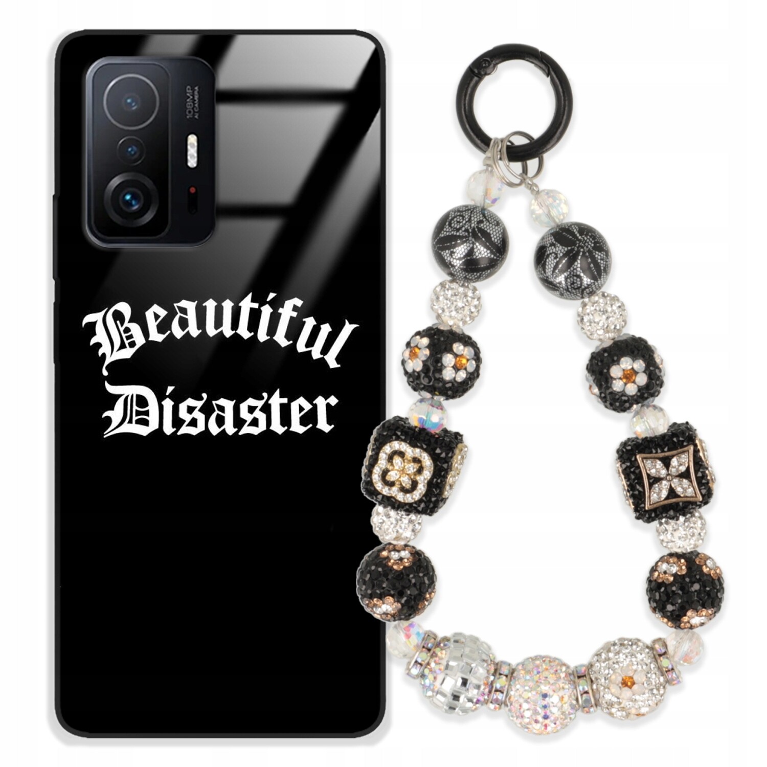 Pouzdro Pro Xiaomi 11T Case Glass| Přívěsek Na Klíče Elegantní Kryt Premium Vzory