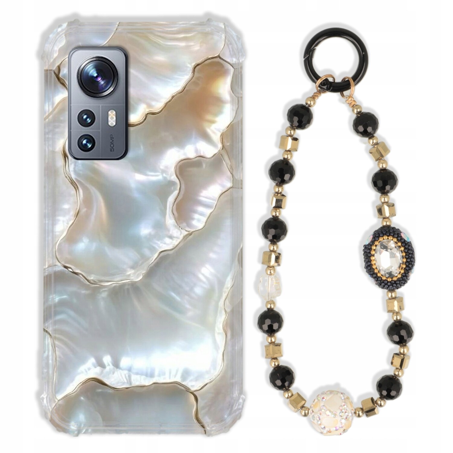 Pouzdro Pro Xiaomi 12 Case Antishock Zirkony Černo Zlaté Odolné| Silné