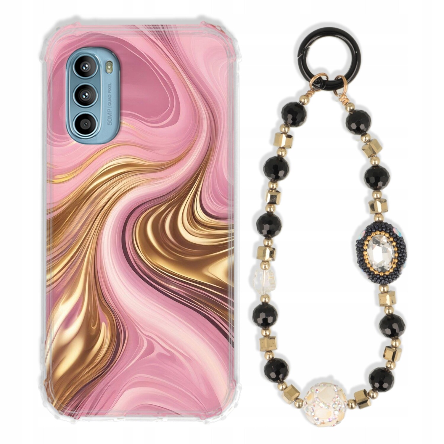 Pouzdro Pro Motorola G52 Case Antishock Zirkony Černozlaté|odolné|silné