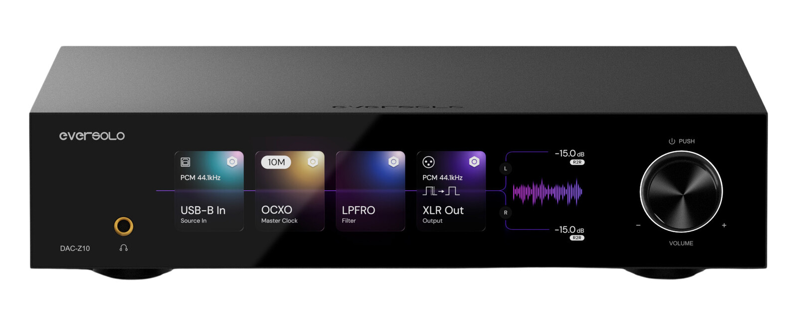 EverSolo DAC-Z10 (Černá) Bluetooth 5.0 I2S Hdmi Arc DSD512 Dálkové ovládání