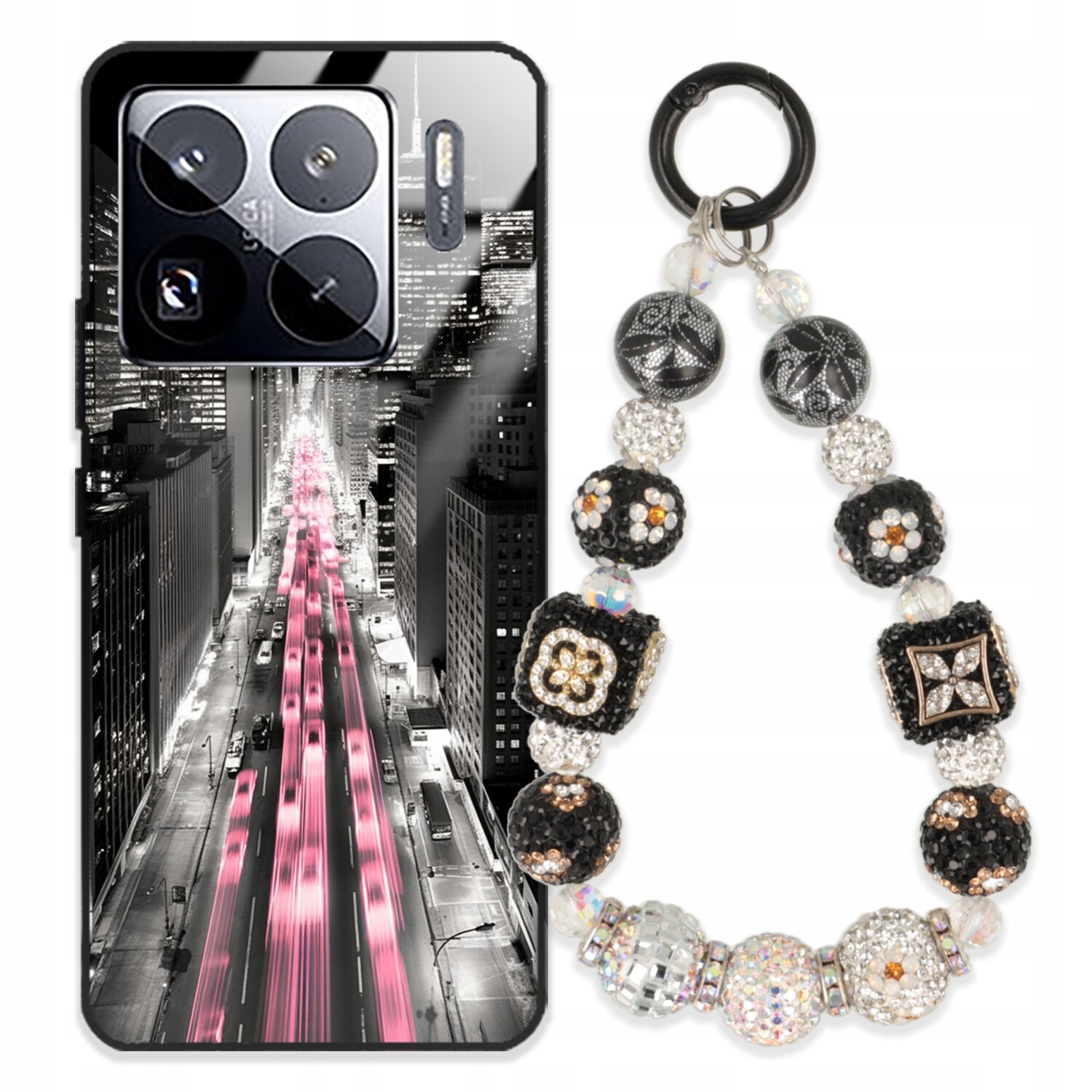 Pouzdro Pro Xiaomi 15S Pro 5G Glass Přívěsek Na Klíče Elegantní Kryt Premium Wz