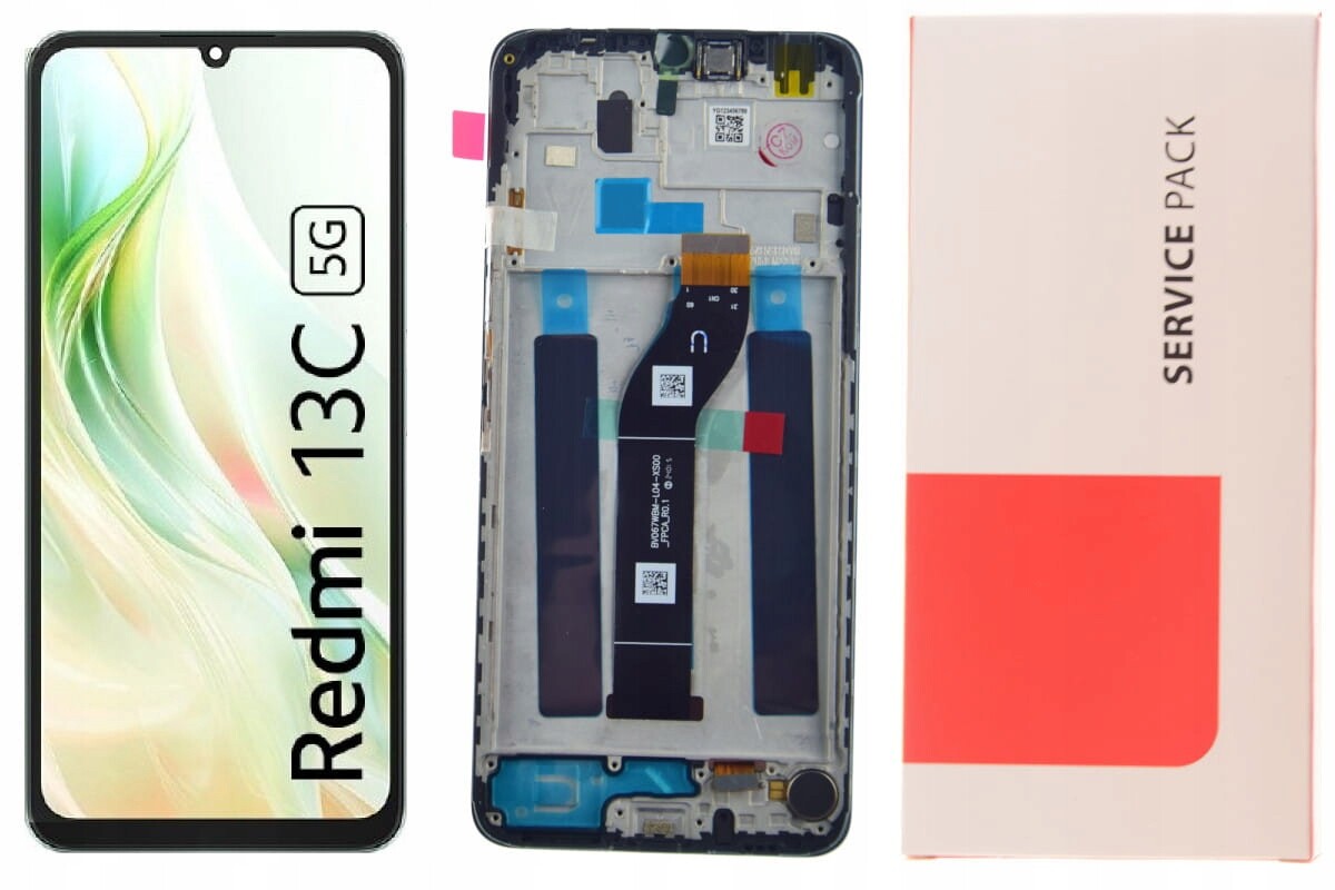 Displej (service pack) pro Xiaomi Redmi 13c 23108RN04Y s rámečkem