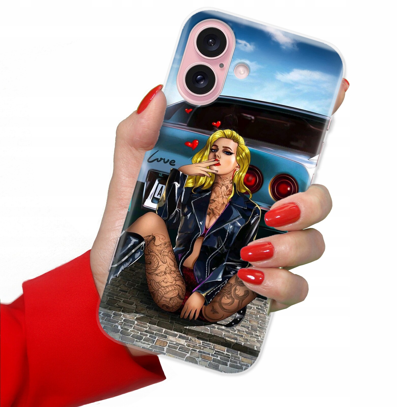 Pouzdro pro iPhone 16 Pancéřové Motocykly A Sexy Démonice MIX Různých Vzorů