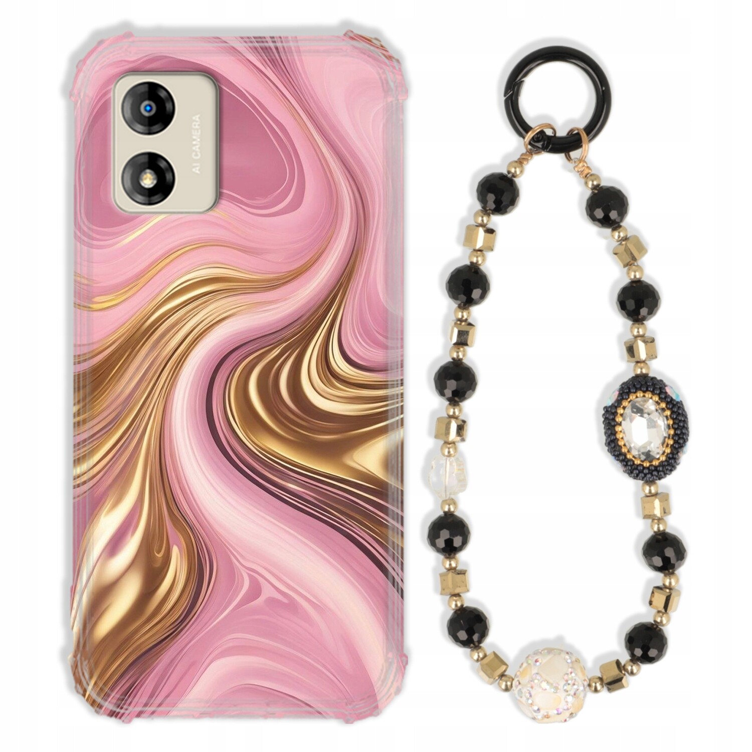 Pouzdro Pro Motorola E13 Case Antishock Zirkony Černo Zlaté|odolné|pevné