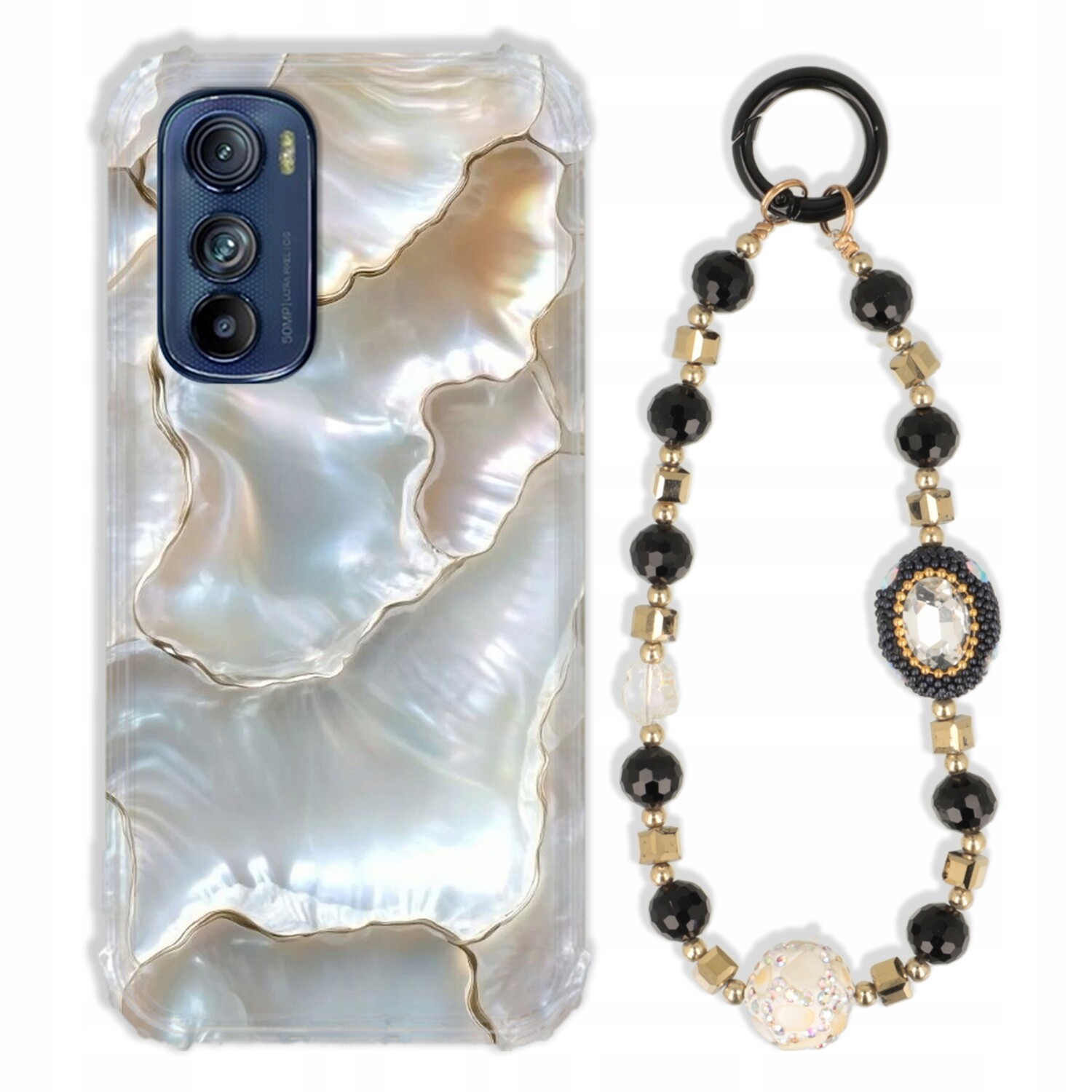 Pouzdro Pro Motorola Edge 30 Antishock Zirkony Černo Zlaté|odolné|pevné