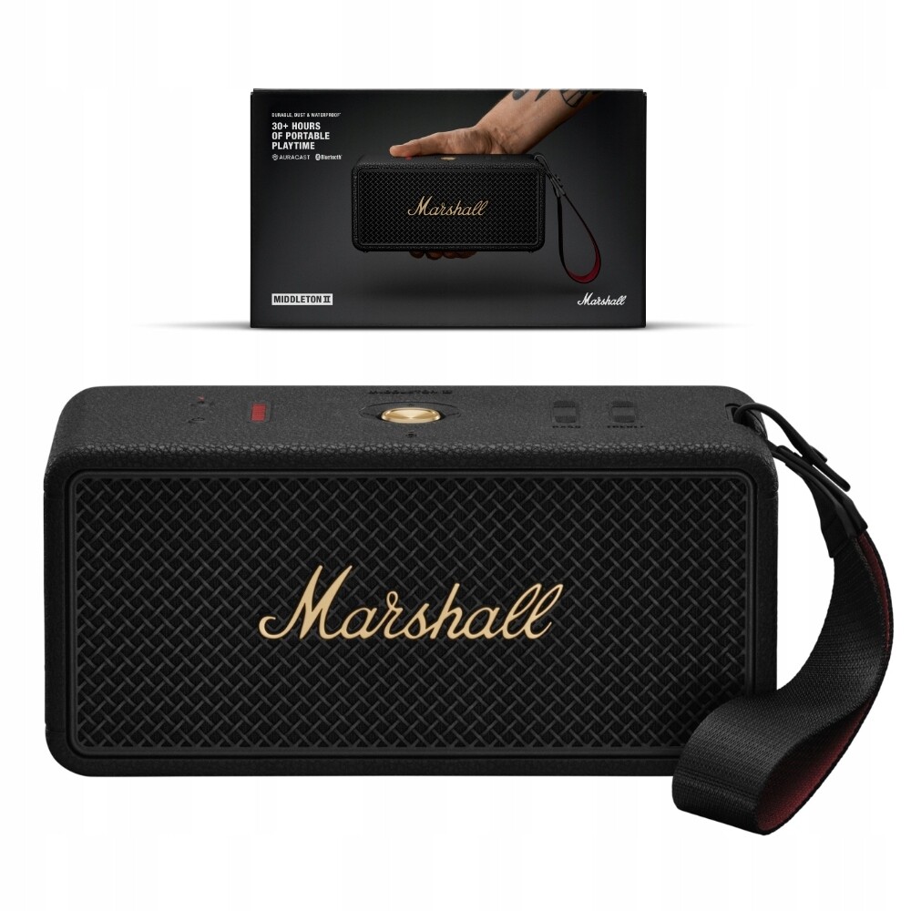 Přenosný reproduktor Marshall Middleton II černý 80 W