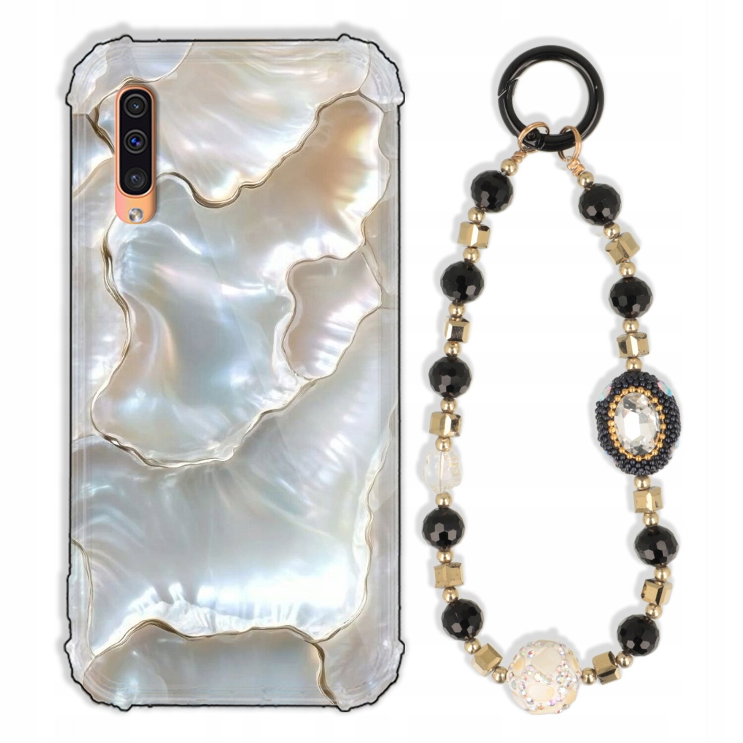 Pouzdro Pro Samsung A50s Case Antishock Zirkony Černo Zlaté|odolné|pevné