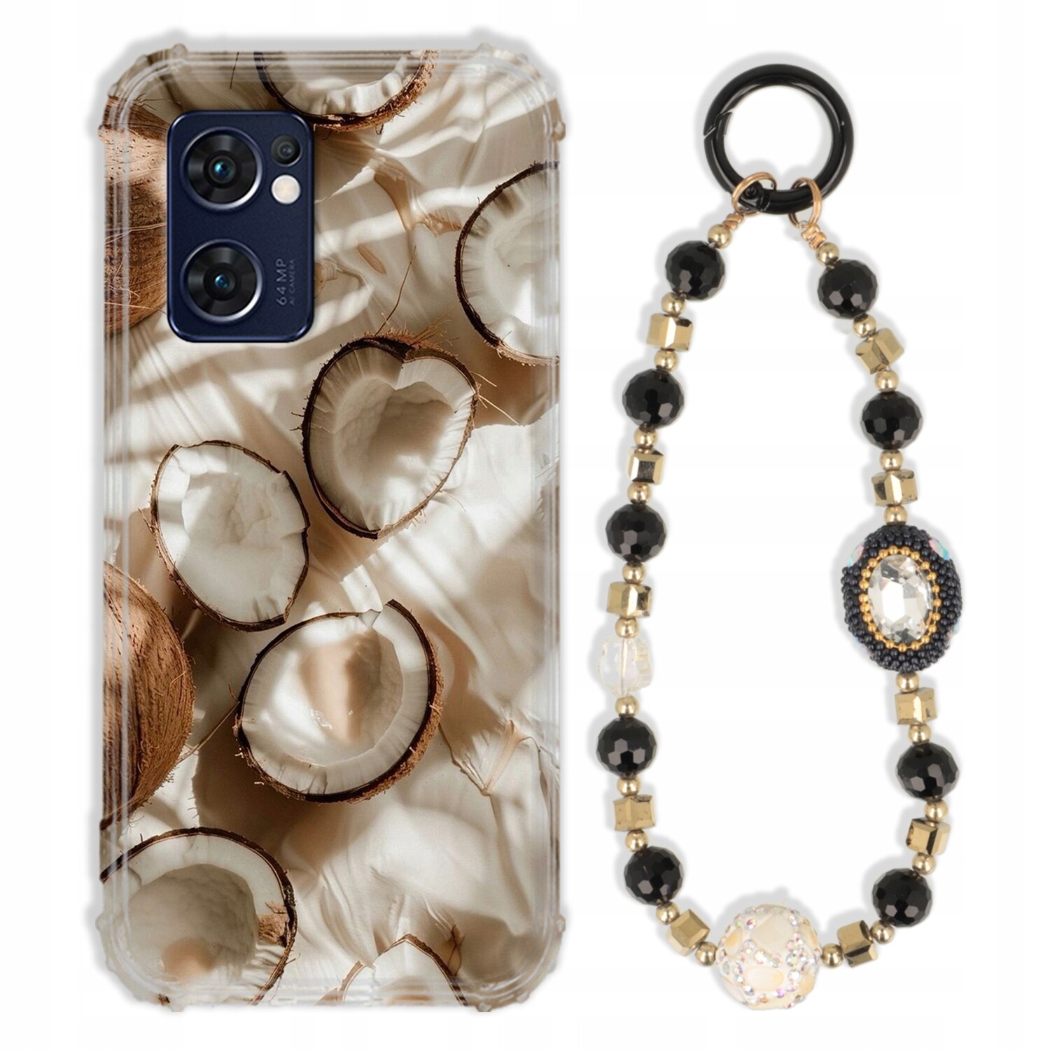 Pouzdro Pro Oppo Reno 7 5G Antishock Zirkony Černo Zlaté Odolné| Silné