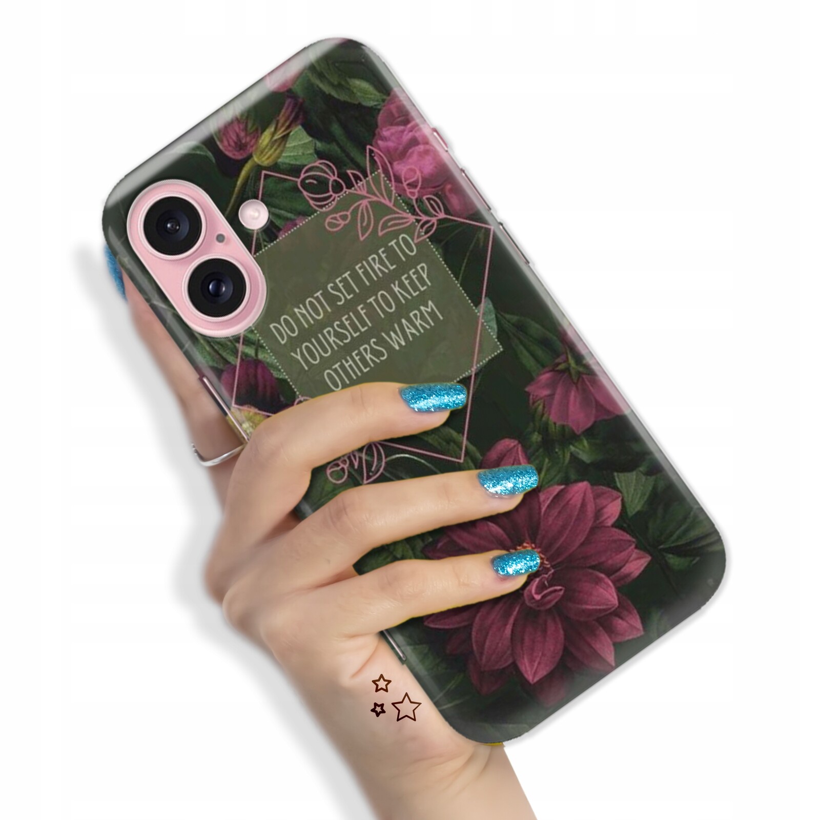 Pouzdro pro iPhone 16 Pancéřové Ženské Pěkné Květinové Barevné MIX Vzorů