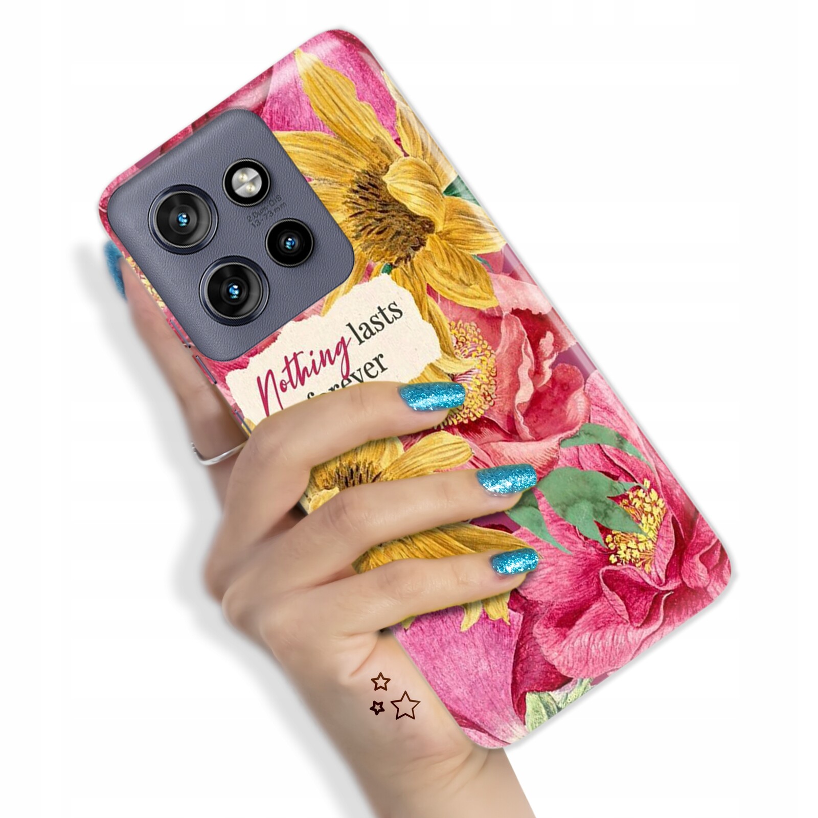 Pouzdro pro Motorola Edge 50 Neo Pancéřové Ženské Pěkné Květinové Barevné Vzory