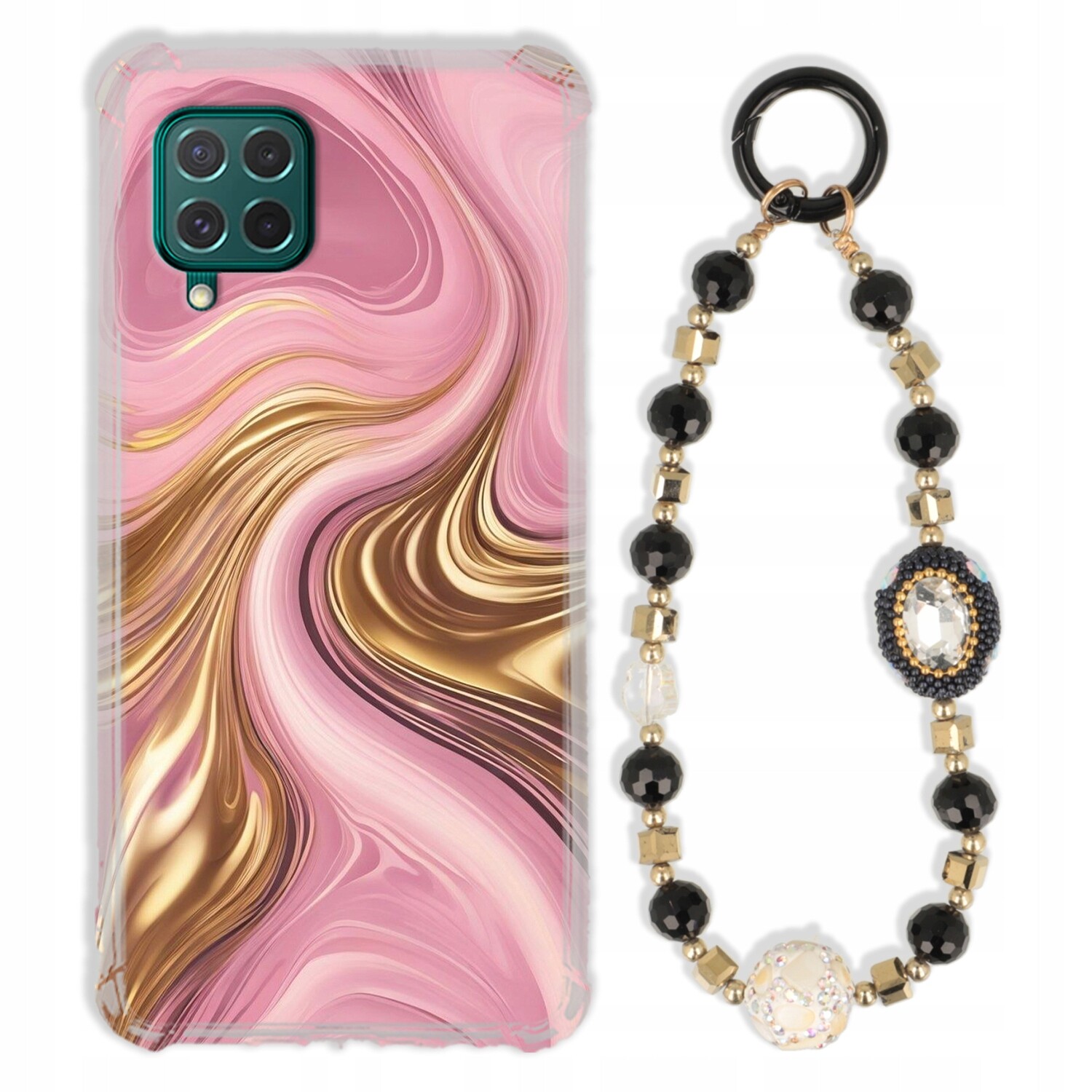 Pouzdro Pro Samsung M62 Pouzdro Antishock Zirkony Černo Zlaté|odolné|pevné