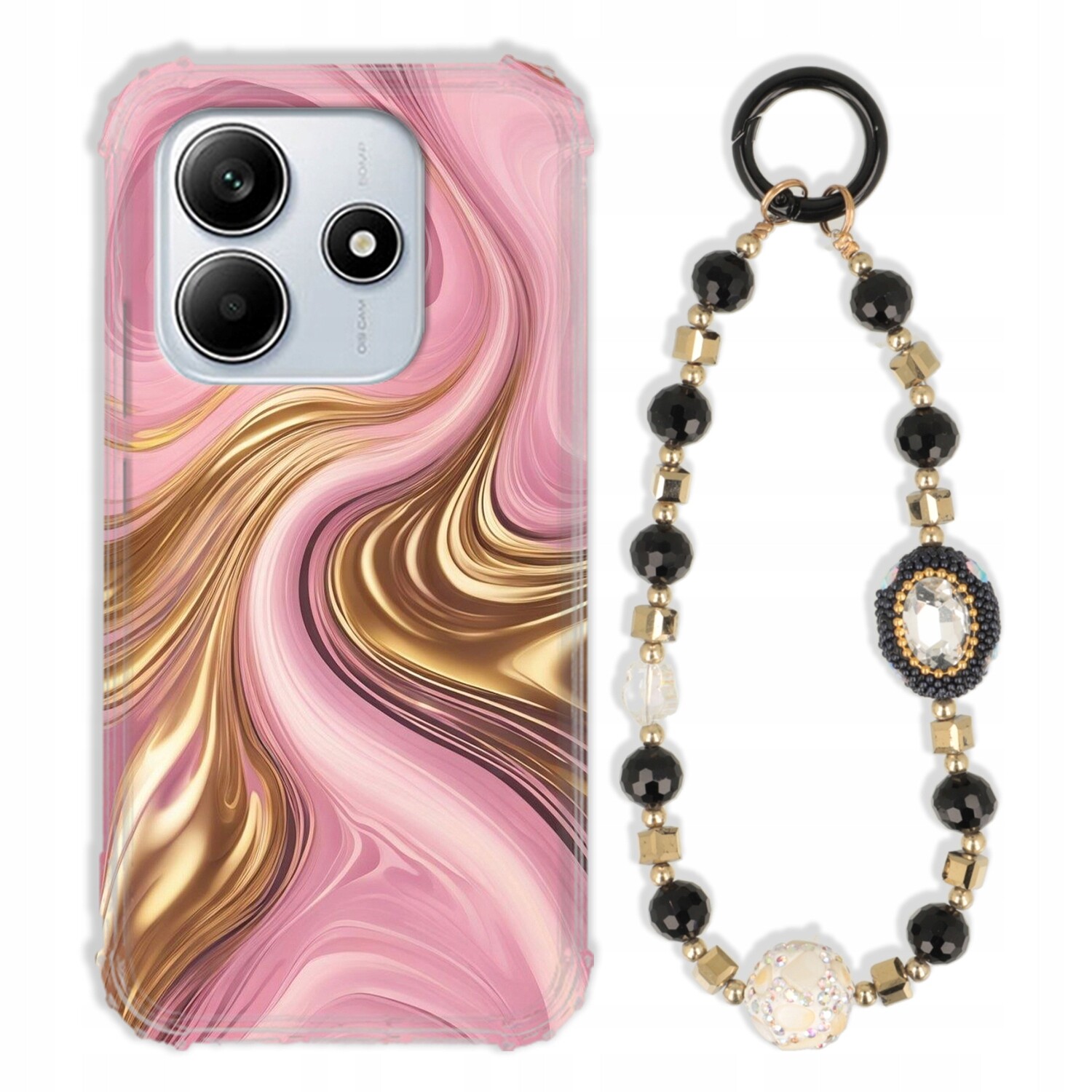 Pouzdro Pro Xiaomi Note 14 5G Antishock Zirkony Černozlaté|odolné|pevné