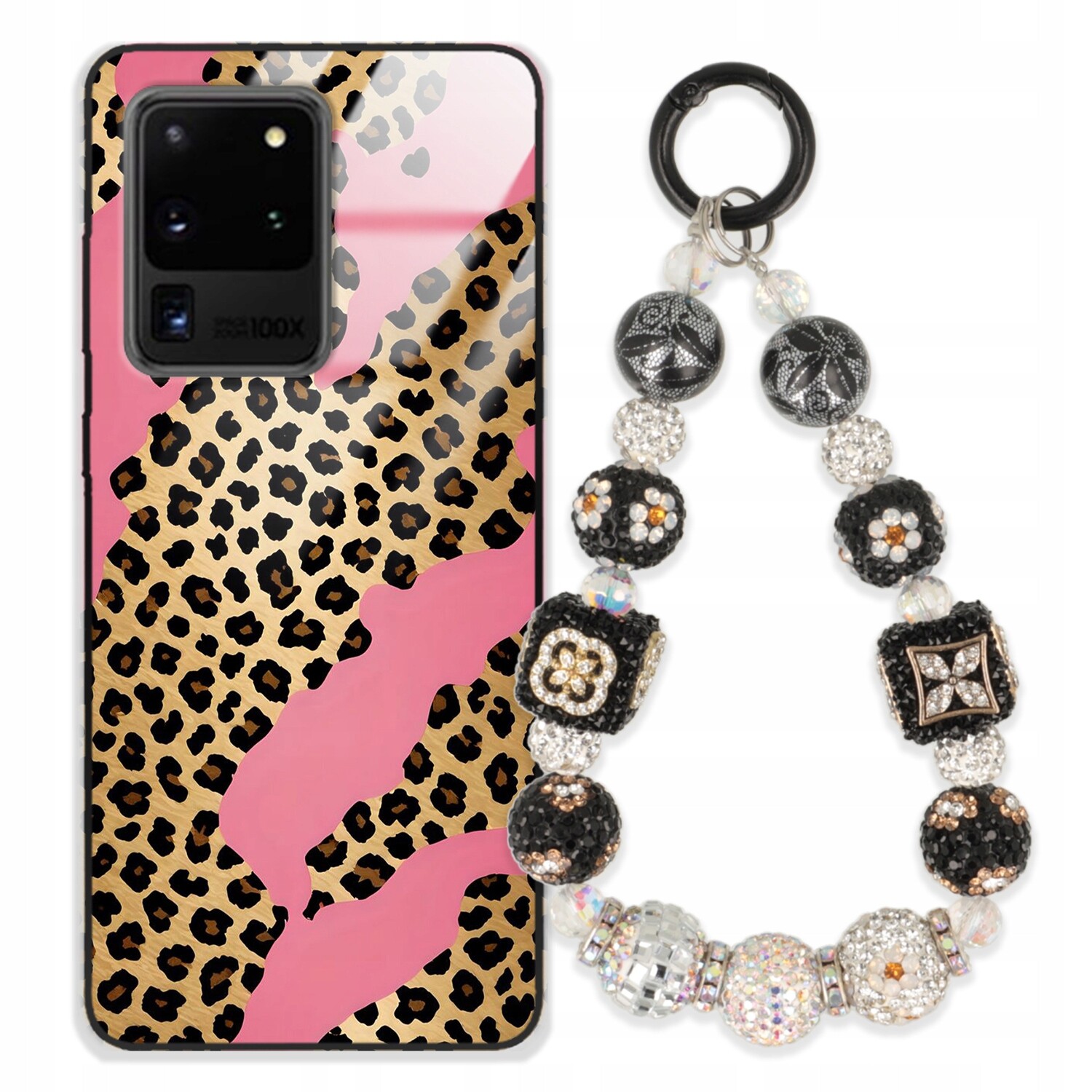 Pouzdro Pro Samsung S20 Ultra 5G Glass Přívěsek Na Klíče Stylové Kryt Premium Wz