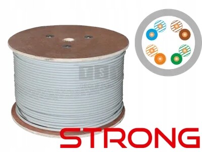 Zesílený kabel U/utp kat.5e Pvc 4PR Eca 500 m Strong – 25 let záruka, b