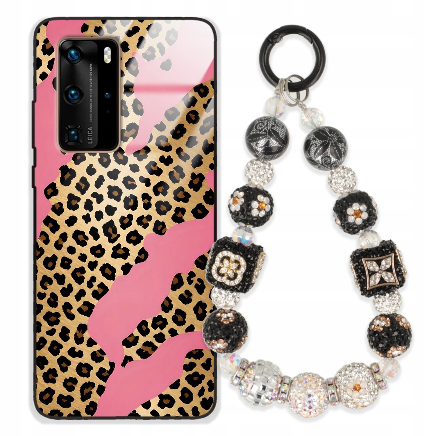 Pouzdro Pro Huawei P40 Pro Glass Přívěsek Na Klíče Elegantní Kryt Premium Vzory